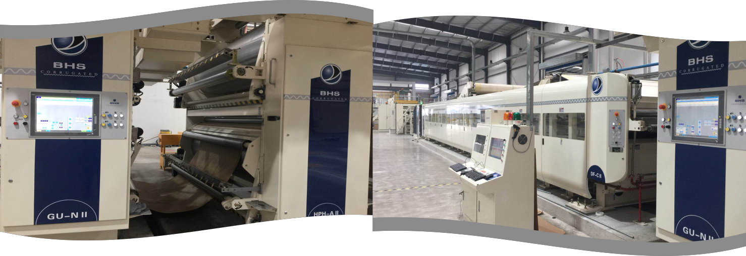 德国bhs2.5米3-5层瓦楞纸板生产线